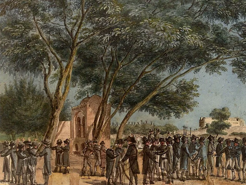 1753-André Dutertre - Giardini dell'Istituto (Il Cairo)